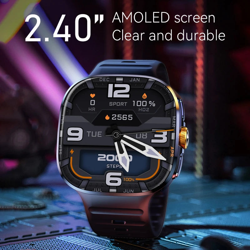 5G/4G Smart Watch 2.4 inch AMOLED 2100mah Battery 900W Camera GPS WIFI Google APPS Download 8GB+128GB RAM Smartwatch Android 10