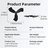 2 Pairs Plastic Propeller Quick Release Paddle Blades Low Noise Wing Fan Replacement Spare Parts for DJI Neo 2 Drone Accessories