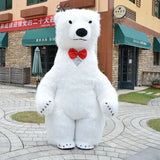 Giant Plush Polar Bear Inflatable Mascot Costume Carnival Activity Show Cartoon Martha Bear Birthday Party Role Play Props