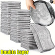 80/1pcs Magic Cleaning Cloth Thickened Double -sided Metal Steel Wire UK