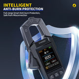 FNIRSI DMC-100 10000 Counts Clamp Meter AC DC Current Digital Multimeter USB Charge 600A Amperimetric Clamp Electrician Tools
