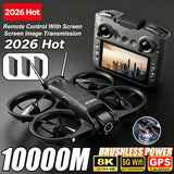 2026 NEW Z906 Drone 8K HD Camera FPV Quadcopter with Screen Remote Control 5G WIFI Aerial Photography RC Dron Toy For Child Gift