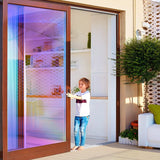 Holographic Clear Window Film Iridescent Window Dichroic Film Decorative Glass Sticker Self-Adhesive Rainbow Cellophane Roll