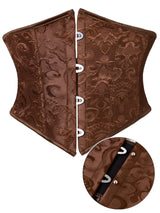 Retro Court Style Waist Cincher Short Corset Belt Posture Corrector Tummy Control Back Strap Tightening Bodice Support