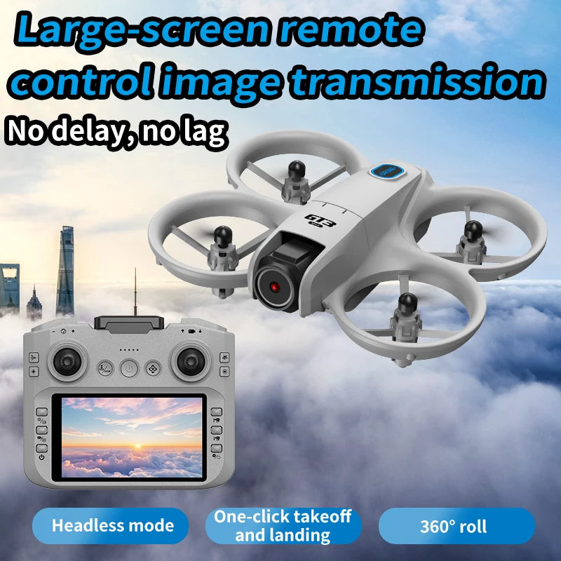 Lenovo GT3 Drone 4.3" Screen Optical Flow Obstacle Avoidance Dual Camera LED RC Quadcopter 2026 New Portable Gift Toy