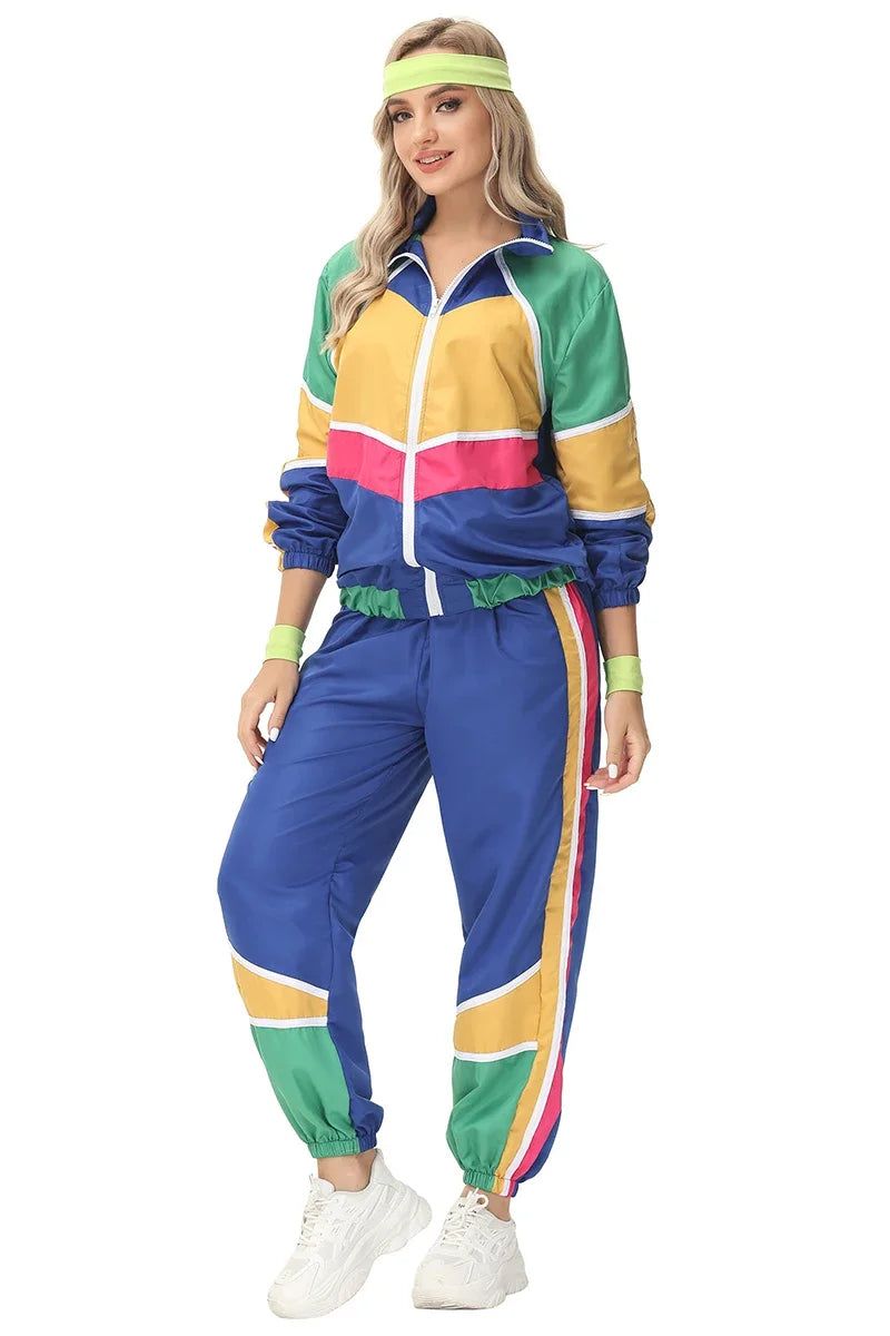 Couples Retro Hippie Costumes Male Women Carnival Halloween Party 70s 80s Rock Hip-Hop Disco Clothing Suit Cosplay Outfits