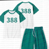 2026 Round Six T-shirt Seong Gi-hun Cosplay Costume Tracksuit Calamari Games Disguise Caarnival Party Clothes For Men Women