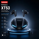 Lenovo XT53 Wireless Bluetooth 5.3 Earphones Gaming Low Latency Dual Mode Music Earbuds Sports In-Ear Headset With Mic New Gifts
