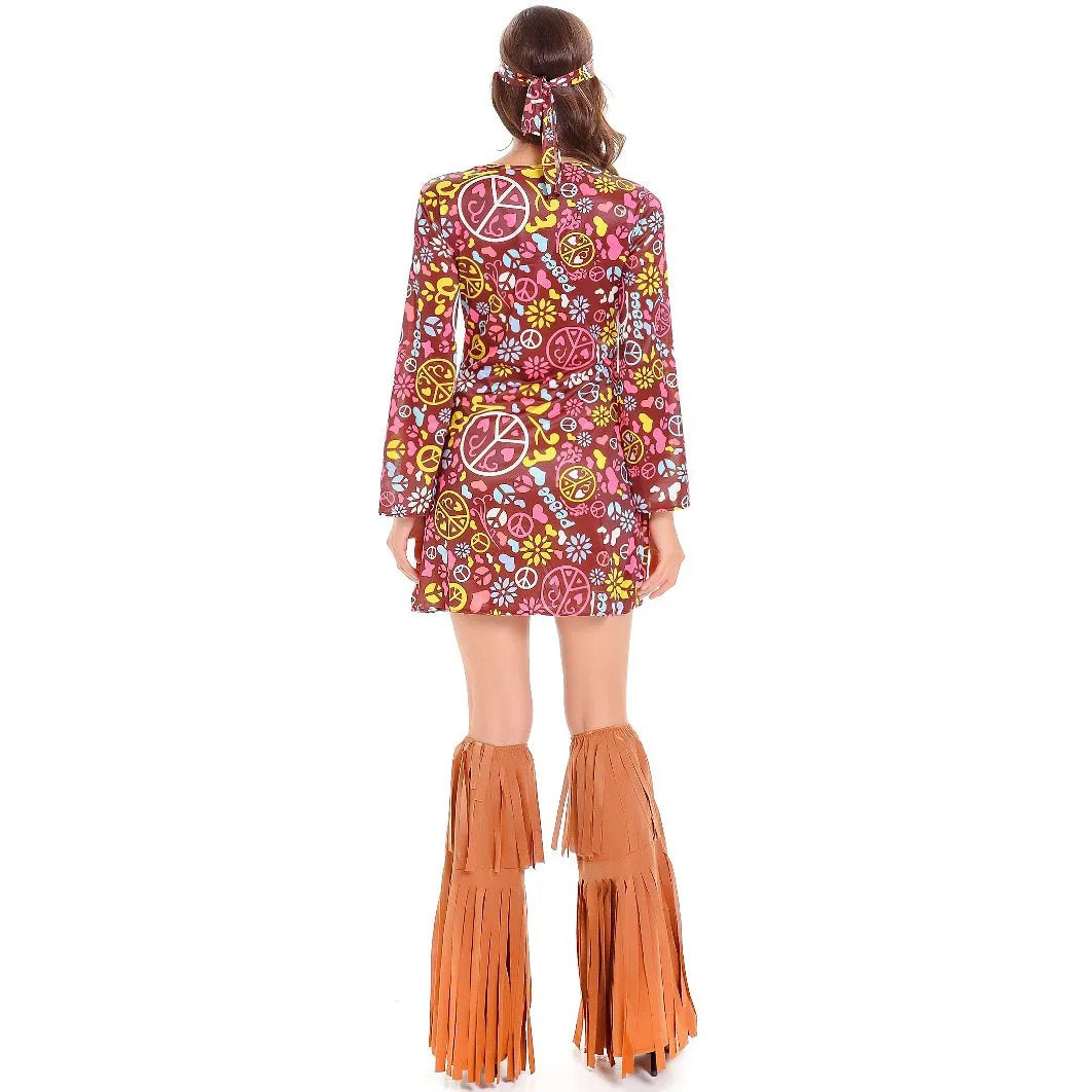 Retro Vintage 1970s Princess Outfits Party Costume Hippie Women's Cosplay Costume Christmas Prom Club Festival Vest