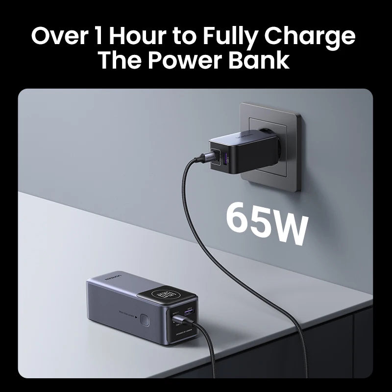 UGREEN 12000mAh portable power bank 100W fast charging
