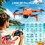 LYZRC L900 ProSE GPS Drone 2 Battery HD Dual Lens Foldable RC Quadcopter Brushless Motor erial Photography FPV W Hangpack