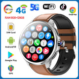 5G/4G All-Network Smart Watch 1.95 inch AMOLED 2100mah Battery 8GB+128GB RAM 900W Camera GPS WIFI Google APP Download Smartwatch