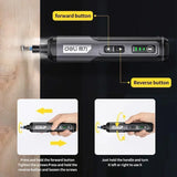 Cordless Electric Screwdriver Rechargeable 2000mah Lithium Battery Mini Drill 4V Power Tools Set Household Maintenance Repair