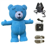 Inflatable Cartoon Doll Costume Teddy Bear Doll Cosplay Polar Bear Cosplay Costume Birthday Party Funny Animal Imitation Costume