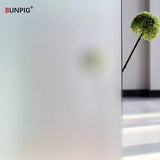 Privacy Window Film Sun Protection UV Blocking Self-adhesive Film for Home Frosted Opaque Stained Glass Sticker Heat Control
