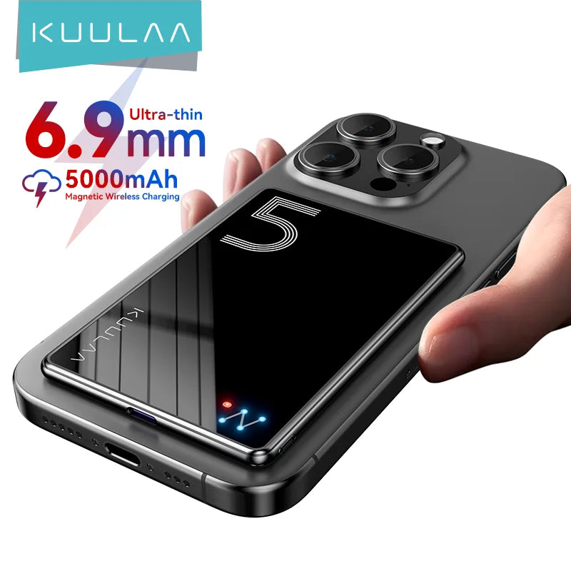KUULAA 5000mAh portable power bank 20W fast charging