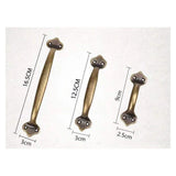 1Pc Vintage Furniture Handles Brass Cabinet Handle and Knobs Door Handle Antique Cupboard Drawer Kitchen Wood Box Pull