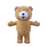 Giant Plush Polar Bear Inflatable Costume Street Funny Teddy Bear Mascot Costume Birthday Party Cosplay Suits Funny Props