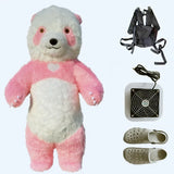 Giant Polar Bear Inflatable Costume Street Funny Polar Bear Mascot Costume Party Cosplay Plush Doll Inflatable Mascot Costume