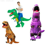 T-Rex Dinosaur Costumes Full Body Half Body Inflatable Outfits Funny Party Props Halloween Purim Carnival Party Performance Wear