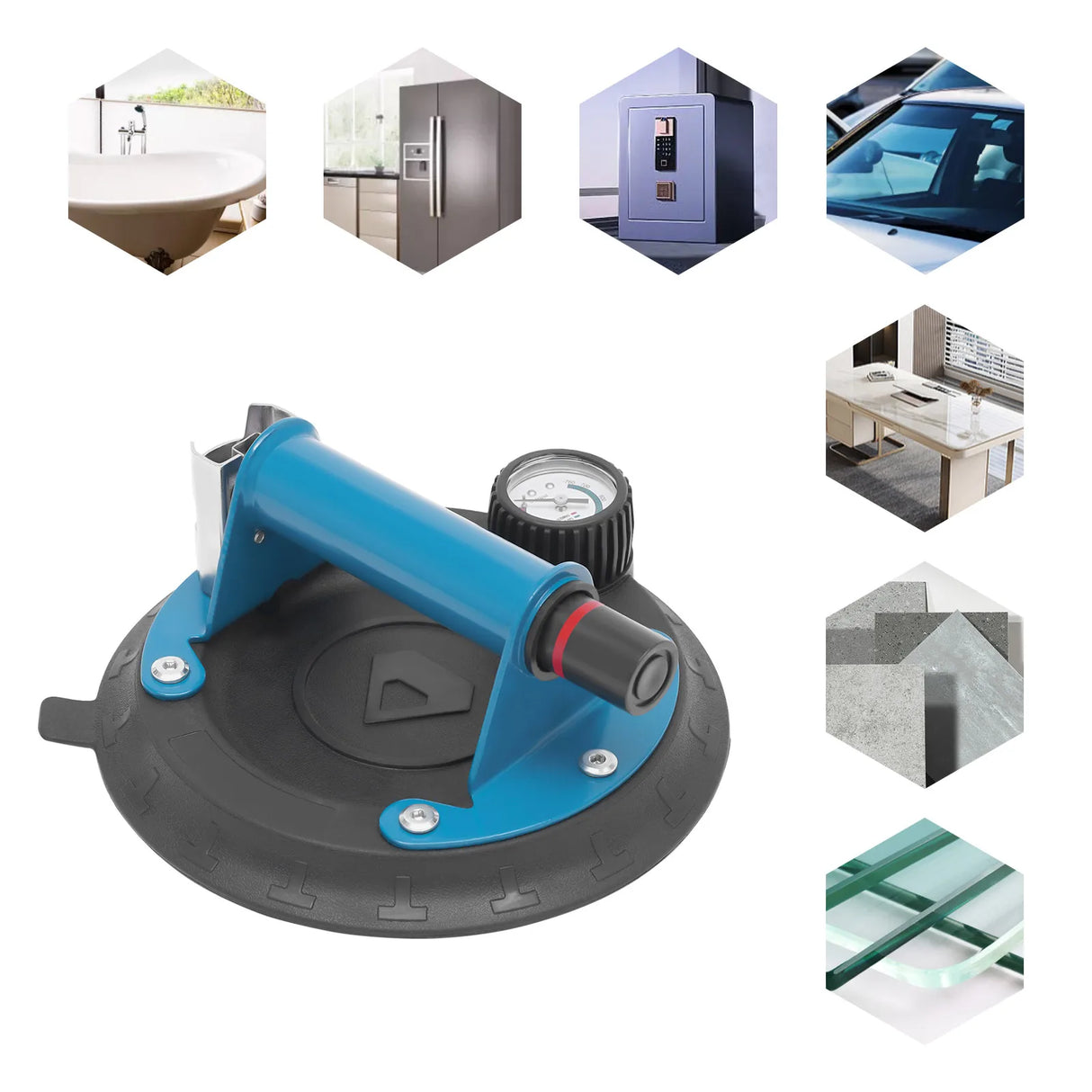 Vacuum Suction Cup Suction 109kg Concave Suction Cup Heavy Duty Vacuum Lifter Granite Tile Handling Tool