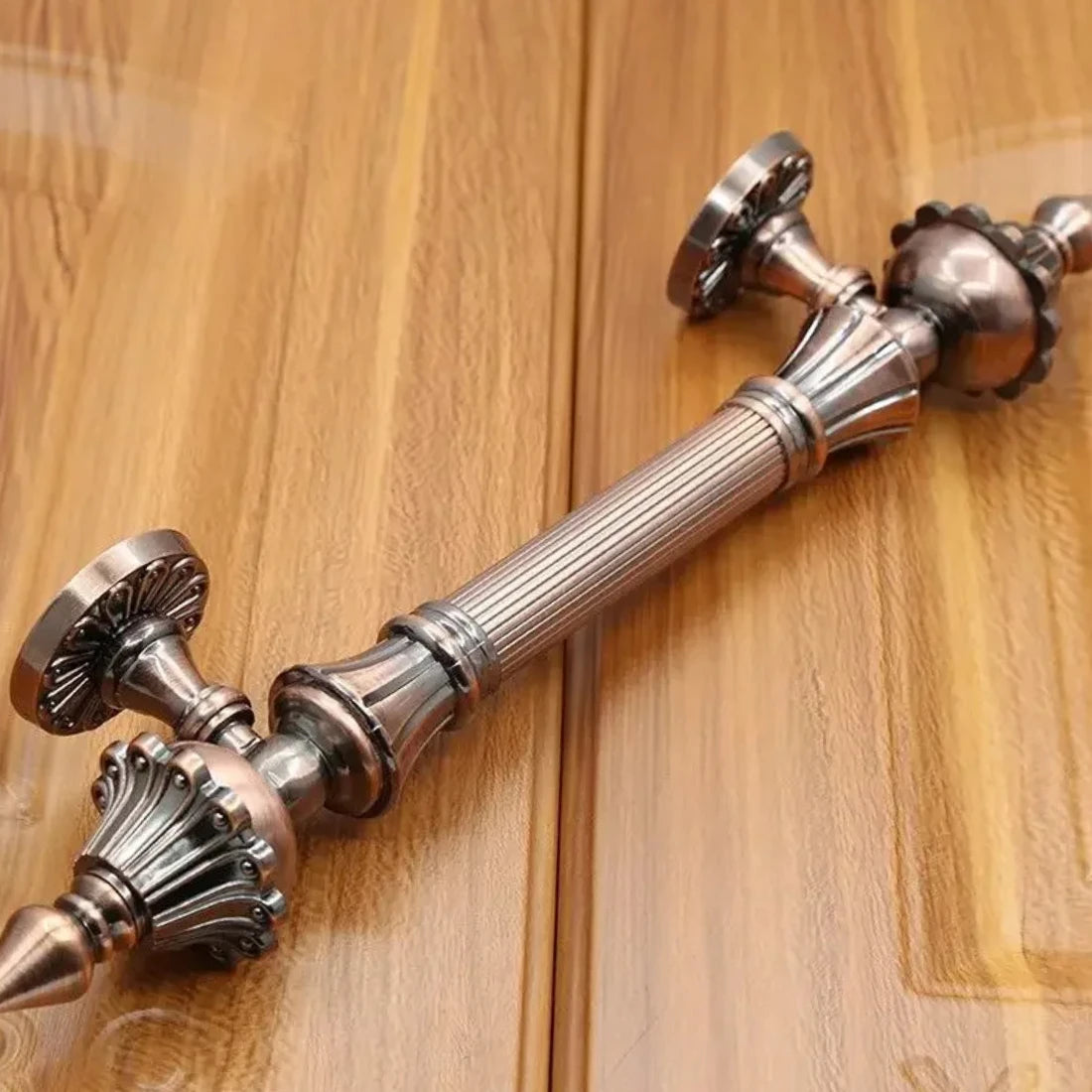 1PCS Chinese Thickened Zinc Alloy Glass Door Handle European Solid Wood Door Handle Antique Sliding Handle