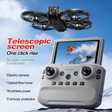 M5 Drone Screen Remote Control Brushless MotorHeadless Mode Helicopter Optical Flow Quadcopter Dron RC Toys for Boy Gift