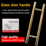 Luxury knurled door handle  stainless steel  304 wooden door glass door aluminum door pull handle door hardware