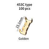 100pcs 453/453C U-shaped Terminal Wire Quick Connector Terminal Small Tooth Fascia Terminal 0.5-1.5mm2/2.5-4.0mm2