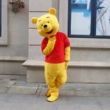 PLush Winnie Pooh Bear Anime Cartoon Furry Bear Cosplay Suits for Adult Party Performance Outfits Apparels Carnival Performance