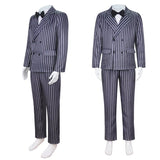 Morticia Addams Cosplay Costume Black Gothic Dress Sexy Dresses Gomez Addams Men Suit Uniform Halloween Party Costumes