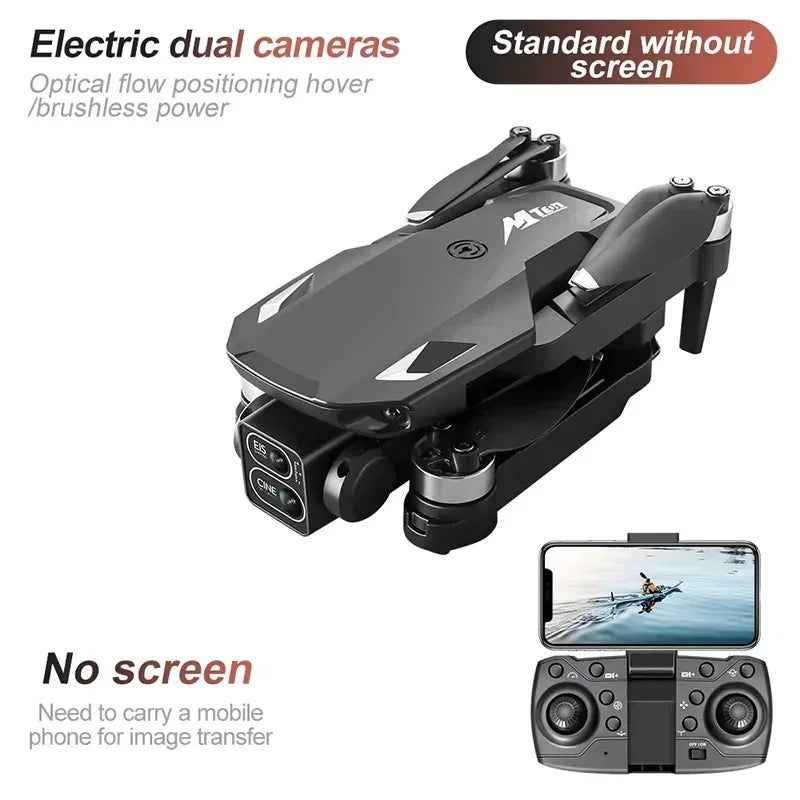 M10 Drone 8K HD Camera Brushless Motor For Aerial Photography Remote Control UAV For Beginners Professionals Hobby Gifts Adults