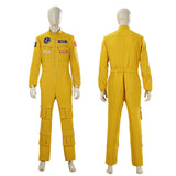 Project Marrry Yellow Hhhail Astronaut Jumpsuit Cosplay Costume Halloween Movie Space Role Play Outfit for Adults