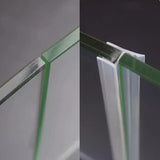 2Meter Widened F/h shape silicone rubber Frameless shower room door window glass seal strip weatherstrip for 6/8/10/12mm glass