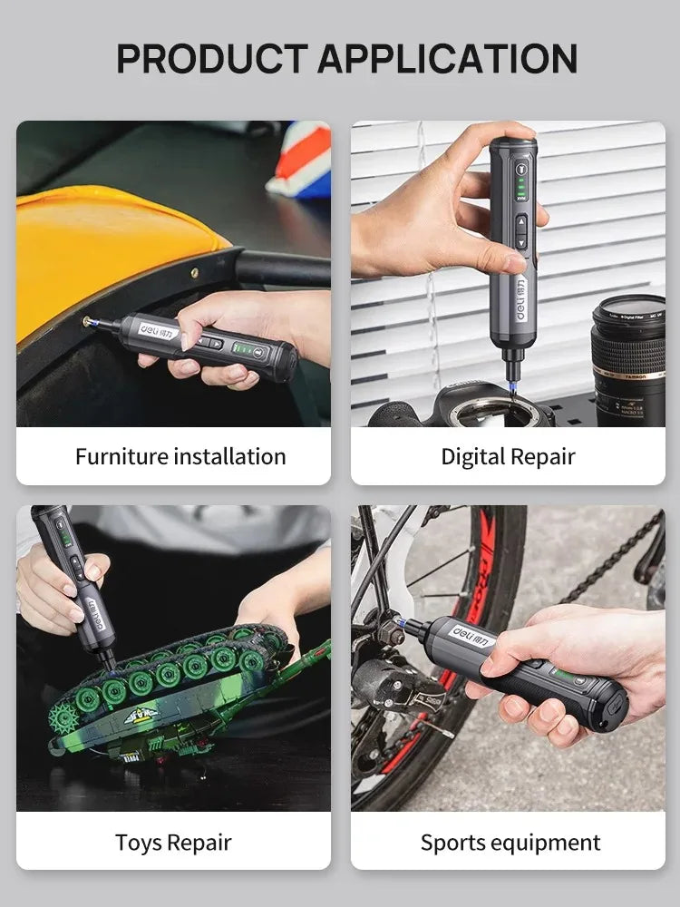 Mini Electric Screwdriver Set USB Rechargeable 2000mah Adjustment Power Dril Multi-function Disassembly Torque Repair Tools Kit