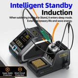 FNIRSI DWS-200 200W Power Repaid Heating Soldering Iron Staion C210 C245 Solder Iron Handle Electronic Welding Rework Station