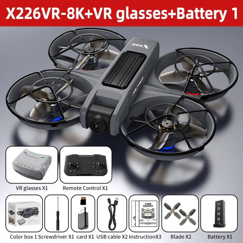 Lenovo Mini Drone X226/X226VR Drones 4K Professional Remote Control Helicopter Plane RC Dron Quadcopter Toys Gift for Kids