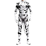 Halloween Costume  Adult Mens Wild Animal Cosplay Costume Full Cover 3D Print Beast Petsuit Jumpsuit Bodysuit Tail