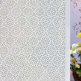 2/3m Flower Window Film Vinyl Opaque Glass Film Privacy Protection Glass 3D Stickers Stained Window Glass Films Home Decoration
