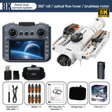 New Mini Screen Remote Control Drone Dual 8K HD Camera UAV Brush Obstacle Avoidance 5G WIFI FPV Foldable Quadcopter Aircraft Toy