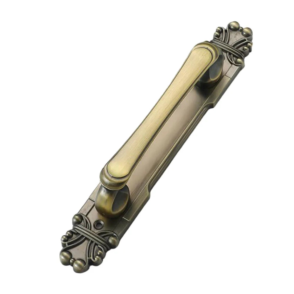 Door Handle European Antique Exposed Wooden Sliding Push-pull Door Handle For Furniture Cabinets Drawers Wardrobes Hardware