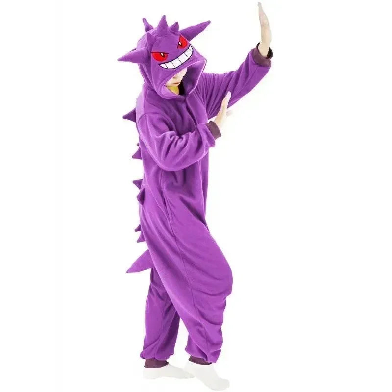 Snorlax Squirtle Mewtwo Onesie Kigurumi Gengar Cosplay Costume Halloween Adult Anime Cat Eevee Pajamas Pijama