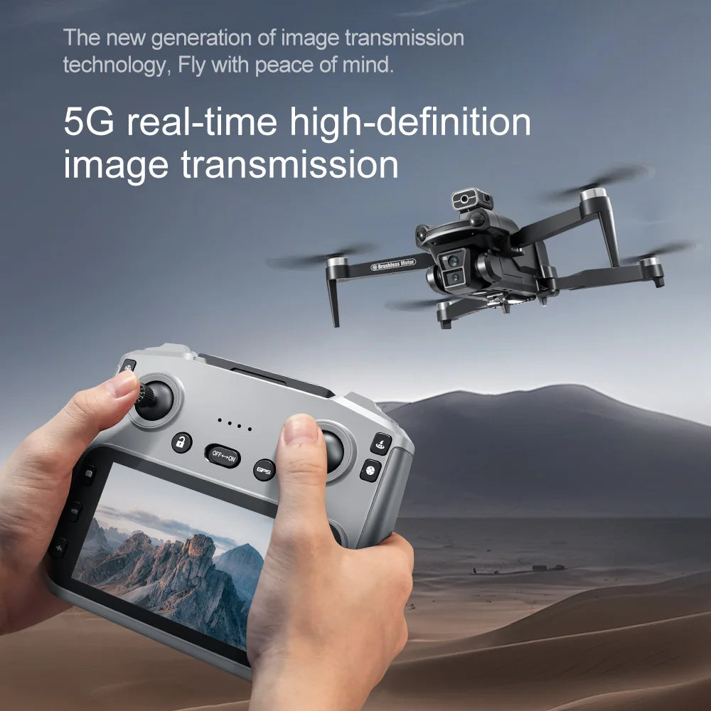 Lenovo V198MAX GPS Return Drone 5G 8K HD Dual Camera Dron Remote With Screen Laser Obstacle Avoidance Drone RC Toys Gifts FPV