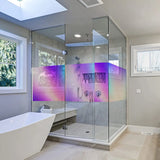 Holographic Clear Window Film Iridescent Window Dichroic Film Decorative Glass Sticker Self-Adhesive Rainbow Cellophane Roll