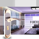 Entrance Lever door handle [with Three keys] for office or front door #5