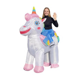 Adult Unicorn Dinosaur Rabbit Inflatable Costumes Animal Role-playing Outfits Halloween Party Performance Wear Fesival Garment