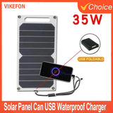 For Outdoor emergency USB 5-35W Waterproof Portable Charger Solar Panel Can  be fixed backpack for Outdoor Hiking, Camping