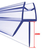 100cm Bathroom Shower Screen Door Seal Strip PVC 12/17/22/23mm Windproof Glass Door Bottom Water Blocking Seal Strips
