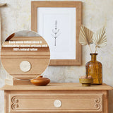 1-24pcs Rattan Wooden Handles Round Handmade Cabinets Drawer Pulls Wood Kitchen Cupboard Wardrobe Door Dresser Knobs