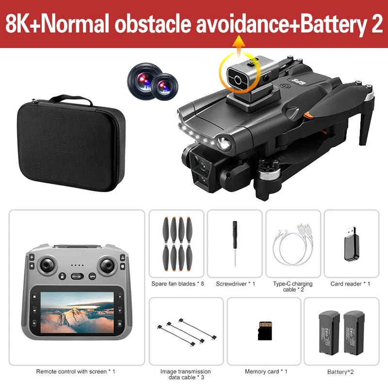 Lenovo V198MAX Drone GPS 8K HD Aerial Photography 4K Dual Camera Brushless Quadrotor Laser Obstacle Avoidance Aerial Optical toy